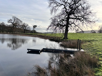 T-shaped jetty for private lake