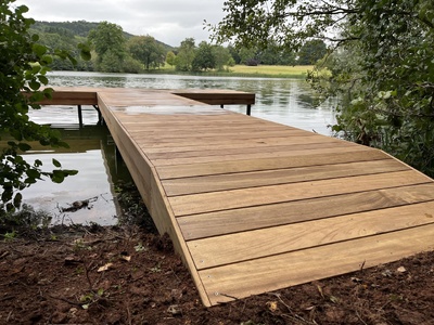 Lake side jetty
