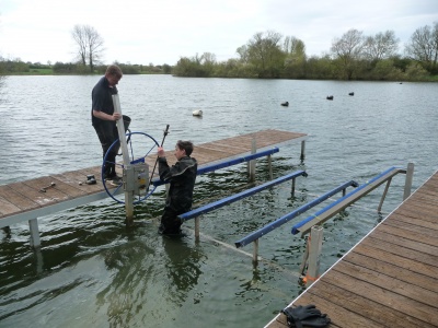 Installing a boat lift
