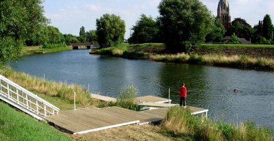Riverside jetty