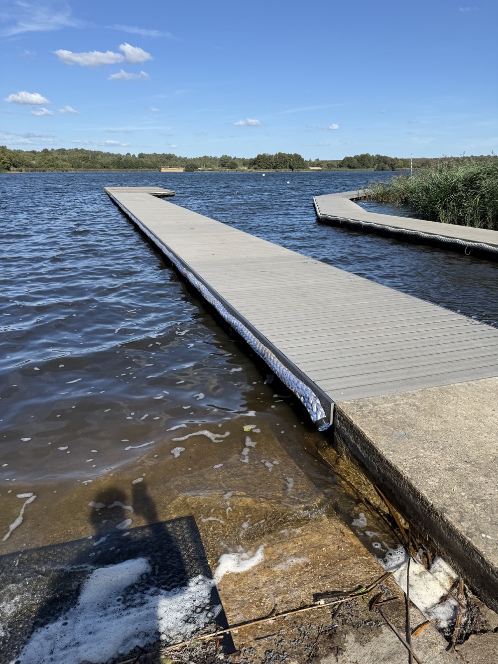 Jetty designed to integrate with existing concrete access ramp