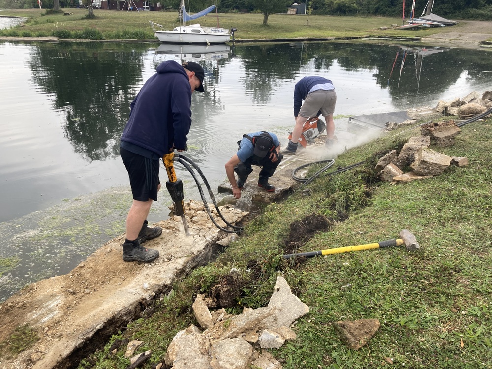 Jetty installation preparation