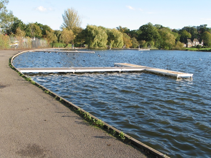 Sailing club jetty and launching ramps