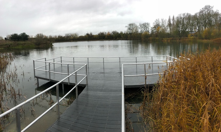 Jetty with disabled access